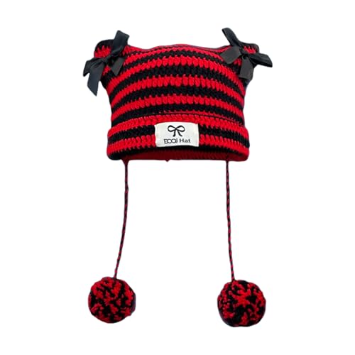 Lerpwige Häkulierter Schädelhut Für Halloween Aktivität Strickhut Mit Bögen Pullover Cosplay Devil Schädelkappen 2000er Jahre Lerpwige Häkulierter Schädelhut Für Halloween Aktivität Strickhut Mit Bögen Pullover Cosplay Devil Schädelkappen 2000er Jahre von Lerpwige