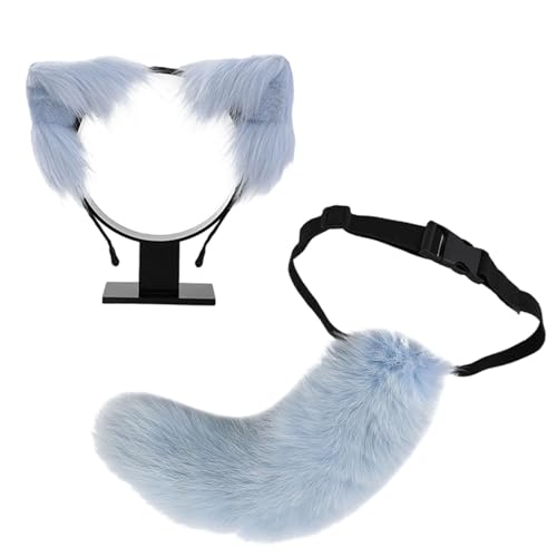 Lerpwige Halloween Cosplay Accessoires Animal Tail Kostüm Und Pelziges Ohrstirnband Set Für Frauen Mädchen Weihnachten Halloween Cosplay Lerpwige Halloween Cosplay Accessoires Animal Tail Kostüm Und Pelziges Ohrstirnband Set Für Frauen Mädchen Weihnachten Halloween Cosplay von Lerpwige