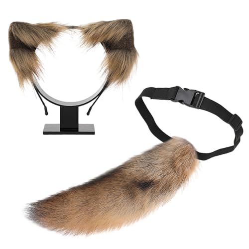 Lerpwige Halloween Cosplay Accessoires Animal Tail Kostüm Und Pelziges Ohrstirnband Set Für Frauen Mädchen Weihnachten Halloween Cosplay Lerpwige Halloween Cosplay Accessoires Animal Tail Kostüm Und Pelziges Ohrstirnband Set Für Frauen Mädchen Weihnachten Halloween Cosplay von Lerpwige