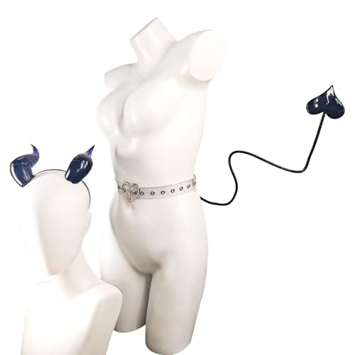 Lerpwige Halloween Devil Kostüm Set Devil Horn Stirnband Teufel Schwanz Dämonen Cosplay Accessoires Für Carnivals Thematische Party Requisiten Lerpwige Halloween Devil Kostüm Set Devil Horn Stirnband Teufel Schwanz Dämonen Cosplay Accessoires Für Carnivals Thematische Party Requisiten von Lerpwige