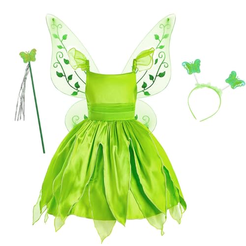Lerpwige Halloween Feenkostüm Set Für Mädchen 3-6 Geburtstag Halloween Einschließlich Kleiderkronenfefe Und Feenschmuck von Lerpwige