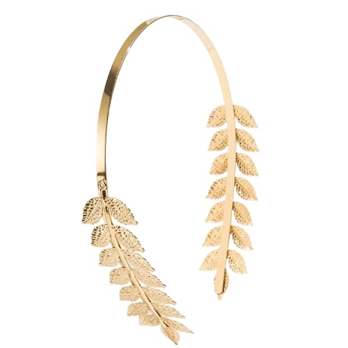 Lerpwige Halloween-Kopfschmuck, Blatt-Stirnbänder, Braut, griechisches Blumenmuster, Haarschmuck für Kostümpartys, modischer Look, bequemer Kopfschmuck von Lerpwige