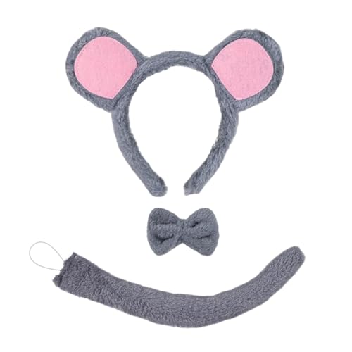 Lerpwige Halloween-Kostüm-Set für Kindergeburtstag, Party, Halloween, Kostüm, Stirnband, Schwanz, Fliege und Nase Lerpwige Halloween-Kostüm-Set für Kindergeburtstag, Party, Halloween, Kostüm, Stirnband, Schwanz, Fliege und Nase von Lerpwige