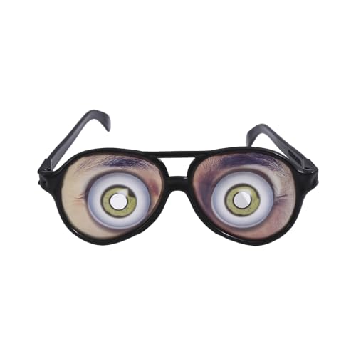 Lerpwige Halloween Lustige Augen Brille Streich Verkleidungen Brillen Halloween Day Cosplay Party Accessoire Halloween Trick Toy von Lerpwige