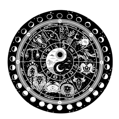 Lerpwige Heilungen Steinenergiegeneratoren Altäre Tarots Symbol Moonphase Altäre Tarots Kartenpolster Wirchelne Pendel Zeremonie Matte von Lerpwige