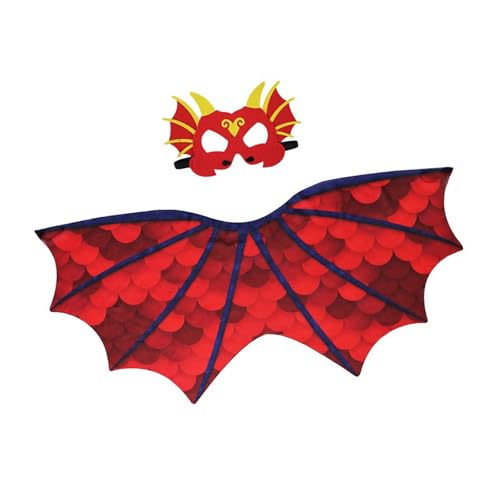 Lerpwige Kinder Dinosaurierkostüm Umfassen Dinosaurierflügel Cloak Dinosaurier Maske Halloween Dragon Cosplay Accessoires Für Kinder Rollenspiele Lerpwige Kinder Dinosaurierkostüm Umfassen Dinosaurierflügel Cloak Dinosaurier Maske Halloween Dragon Cosplay Accessoires Für Kinder Rollenspiele von Lerpwige