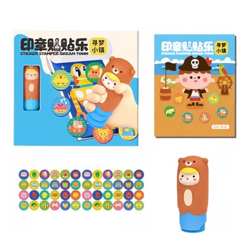 Lerpwige Kinderstempelaufkleber Spaß Aktivität Set Mit 300 Cartoon Mustern Für Kreatives Handwerk Stempelbuch Kinderschulung Spielzeug Lerpwige Kinderstempelaufkleber Spaß Aktivität Set Mit 300 Cartoon Mustern Für Kreatives Handwerk Stempelbuch Kinderschulung Spielzeug von Lerpwige