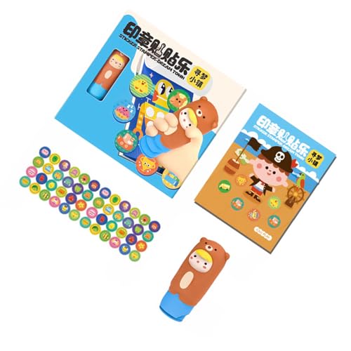 Lerpwige Kinderstempelaufkleber Spaß Aktivität Set Mit 300 Cartoon Mustern Für Kreatives Handwerk Stempelbuch Kinderschulung Spielzeug Lerpwige Kinderstempelaufkleber Spaß Aktivität Set Mit 300 Cartoon Mustern Für Kreatives Handwerk Stempelbuch Kinderschulung Spielzeug von Lerpwige