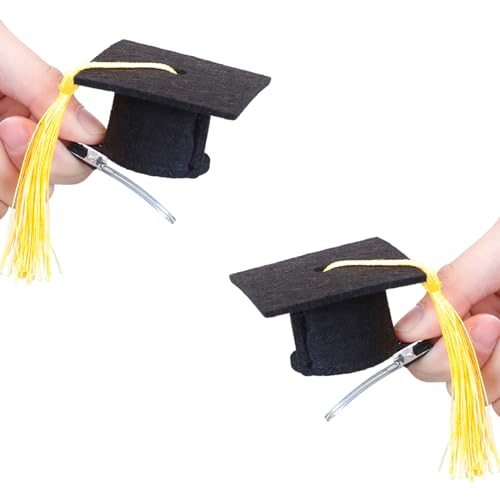 Lerpwige Kleine Abschlusshut Haarclip Für Graduationen Party Haircip Graduation Barrettes Nebenclip Graduation Party Kee von Lerpwige