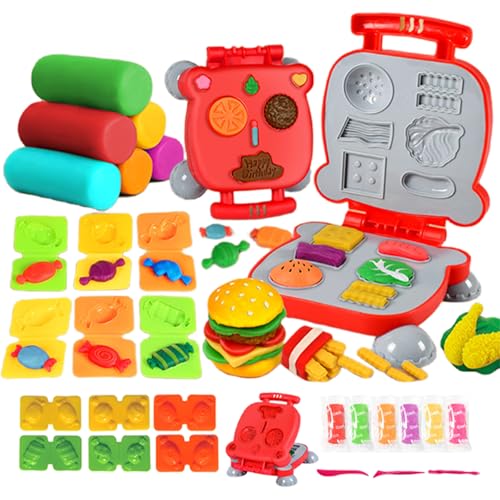 Lerpwige Kreatives Formton Für Kinder Kleinkinder Spielzeug Farbenfrohe Modellierung Ton Und Werkzeug Playset Simulation Burger Ice Cream Lerpwige Kreatives Formton Für Kinder Kleinkinder Spielzeug Farbenfrohe Modellierung Ton Und Werkzeug Playset Simulation Burger Ice Cream von Lerpwige