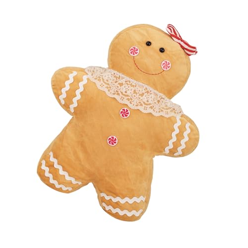 Lerpwige Kreatives Lebkernbrotformular Geformtes Kissen Plüschspielzeugpuppen Für Festival Home Decors Couch Kissen Weihnachten Dekore von Lerpwige