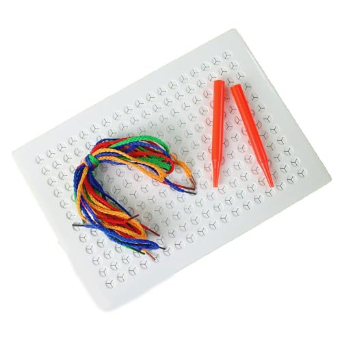 Lerpwige Kreatives Threading Board Feinmotorikspielzeug Für Kleinkindstiftkontrollentwicklung Sensorisches Entwicklungsspielzeug Für Jungen Mädchen von Lerpwige