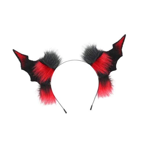 Lerpwige Kunstpelze Fledermausohren Stirnband Teufelsschwanz Halloween Teufel Kostüm Dämonen Kostüm Zubehör für Karneval Cosplay Party Schwanz Lerpwige Kunstpelze Fledermausohren Stirnband Teufelsschwanz Halloween Teufel Kostüm Dämonen Kostüm Zubehör für Karneval Cosplay Party Schwanz von Lerpwige