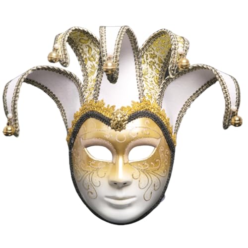 Lerpwige Maskerade Full Face Karneval Kostüm Cosplay Dress Up Zubehör für Karneval Party Halloween für Erwachsene Halloween Herren Damen von Lerpwige