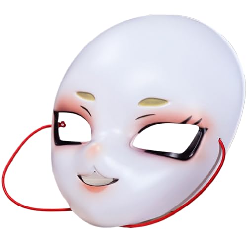 Lerpwige Maskerade Gesicht Halloween Cosplay Vollgesichtsmaskerade Vollgesicht für Halloween Maskerade Abschlussbälle von Lerpwige