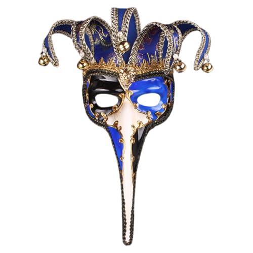 Lerpwige Maskerade Halbgesicht Halloween Long Nase Eyemask Masquerade Kostümgreifung Für Frauen Männer Halloween Cosplay Partys von Lerpwige