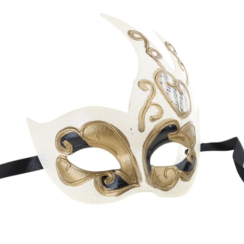 Lerpwige Masquerade Halbgesicht Halloween Maskerade Eyemask Masquerade Kostümgreifung Für Frauen Männer Halloween Carnivals Proms von Lerpwige