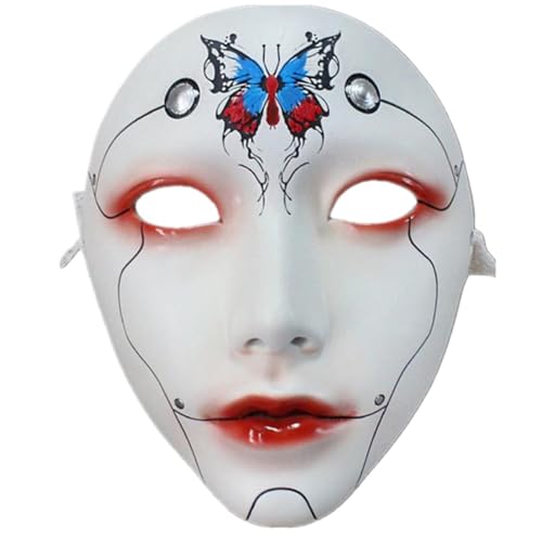 Lerpwige Masquerade Maske Schönheitsmaske Cosplay Maske Mechanische Vollgesichtsmaske Für Carnivals Halloween Dress Up Party Maske Frauen Männer Männer von Lerpwige