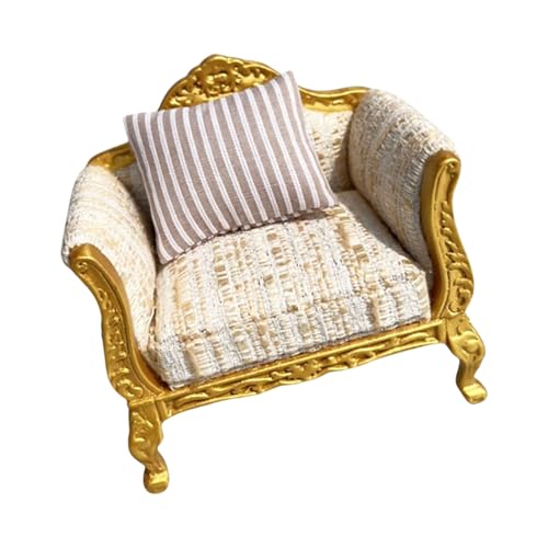 Lerpwige Miniatur Wohnzimmersofa Detaillierte Hölzerne Puppenmöbel 1/12 Maßstabmodell Für Sammler Lerpwige Miniatur Wohnzimmersofa Detaillierte Hölzerne Puppenmöbel 1/12 Maßstabmodell Für Sammler von Lerpwige