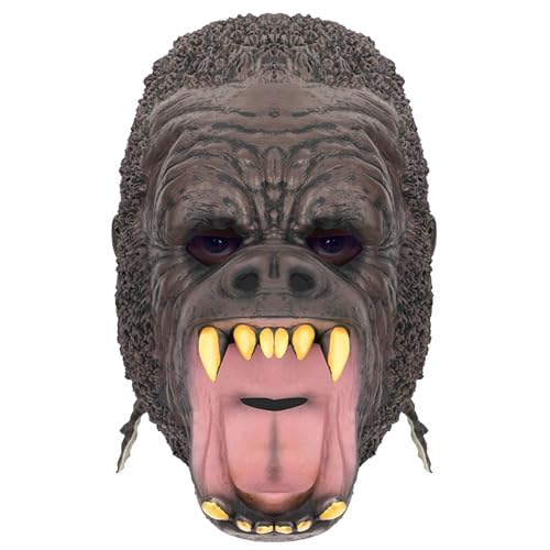 Lerpwige Orang Utan Head Deckungen Halloween Orang Utan Maske Orang Utan Vollkopfmaske Halloween Maske Für Frauen Mann Halloween Dress Up von Lerpwige