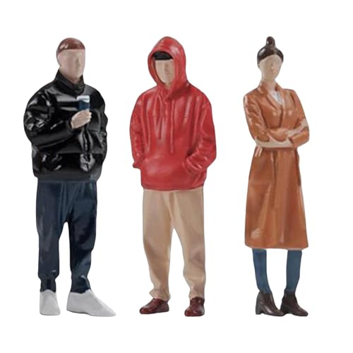Lerpwige Packung Mit 3 1/32 Skala Bemalte Stabile Harzmaterialfiguren Tragbares Zubehör Zur Verbesserung Der Der Miniaturanzeige von Lerpwige