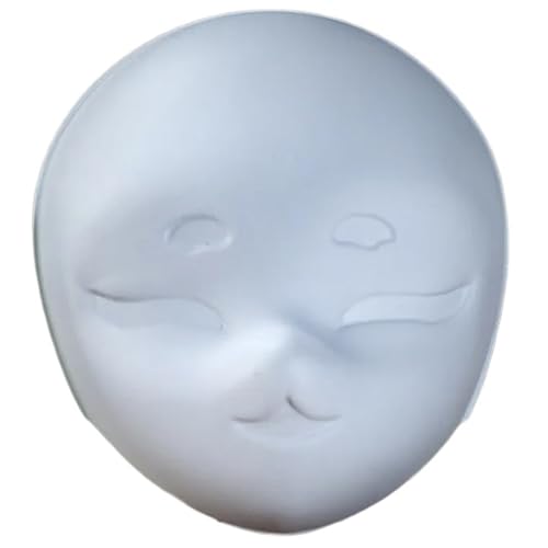 Lerpwige Plastikmaske Gesichtsmaske Unbemalte Maskeraden Masken Handfarbe Für Halloween Cosplay Party von Lerpwige