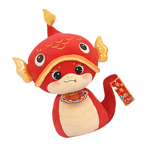 Lerpwige Plüschschlangen Maskottchen Spielzeug Ausgestopfte Schlange Für Chinesische Neujahrsymbol des Glücks Vermögen Für Bürofestival Hängen Dekore von Lerpwige