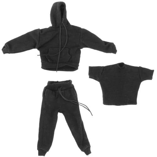 Lerpwige Premium Stoff Miniatur Soldat Kleidung Set Hoodie Sweatpants T-Shirt Kleidung Set für Sammelfigur Dressingup Kleidung Lerpwige Premium Stoff Miniatur Soldat Kleidung Set Hoodie Sweatpants T-Shirt Kleidung Set für Sammelfigur Dressingup Kleidung von Lerpwige