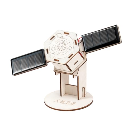Lerpwige Puzzle Solar Drive Toy Solar Power Künstliche Satellitenmodell Bildungssatelliten Kits Wissenschaftsexperiment von Lerpwige