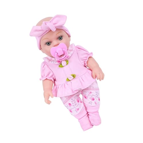 Lerpwige Realistische 12 Zoll Vinyls Neugeborene Mädchen Babypuppen Realistische Kinderspielzeug Weiche Puppen Vinyls Mit Overalls Bowknots Sammlung von Lerpwige