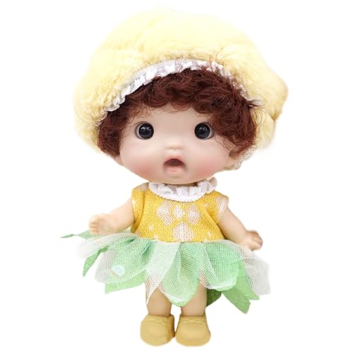 Lerpwige Realistische 4 Zoll Vinyls Girl Babypuppen Mit Cartoon Hutkleid Realistische Kinderspielzeug Weiche Puppen Vinyls Sammlerstück Lerpwige Realistische 4 Zoll Vinyls Girl Babypuppen Mit Cartoon Hutkleid Realistische Kinderspielzeug Weiche Puppen Vinyls Sammlerstück von Lerpwige