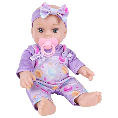 Lerpwige Realistisches Mädchen Baby Neugeborene Puppen 12 Zoll Vinyls Kinderfreund Schlafend Spielzeug Vinyls Puppen Neugeborene Mädchen Babypuppen von Lerpwige