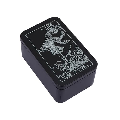 Lerpwige Rechteck Metallkarten Box Playings Tarot Container Schmuck Aufbewahrung Hülle Packing Spiel Leere Pokerkarte Aufbewahrungsbox Aufbewahrungsbox von Lerpwige