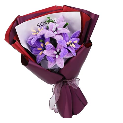 Lerpwige Rohrreiniger Basteln Vorräte Mit Blumenstieldrähten Packpapier Für Blumenstrauß Machen Kinder DIYS Bastelprojekte von Lerpwige