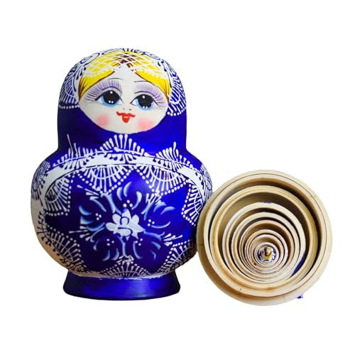 Lerpwige Russische Nistpuppen 10 Stück Handgemalte Spielzeugblau Weiß Porzellan Thema Traditionelle Russische Stapelpuppen Lerpwige Russische Nistpuppen 10 Stück Handgemalte Spielzeugblau Weiß Porzellan Thema Traditionelle Russische Stapelpuppen von Lerpwige