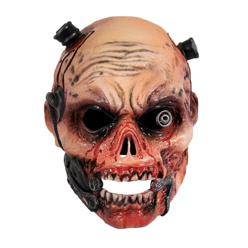 Lerpwige Scary Halloween Maske Schreckliche Volle Gesichtsmaske Scary Walking Zombied Head Maske Vampire Kostümmaske Für Halloween von Lerpwige