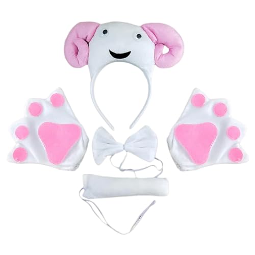 Lerpwige Schafkostüm Set Kid Adult Animal Rollenspiele Outfit Accessoires Halloween Tierkostüm Für Geburtstag Weihnachten Cosplay von Lerpwige