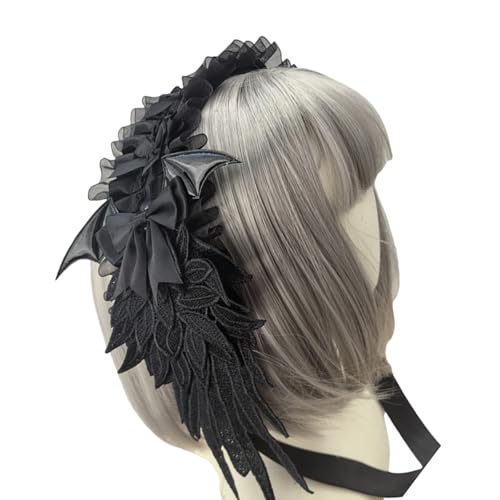 Lerpwige Schöne Kreuze Flügel Spitze Stirnband Cosplay Haardekoration Für Mode Und Dunkle Punkstil Enthusiasten Stirnband Lerpwige Schöne Kreuze Flügel Spitze Stirnband Cosplay Haardekoration Für Mode Und Dunkle Punkstil Enthusiasten Stirnband von Lerpwige