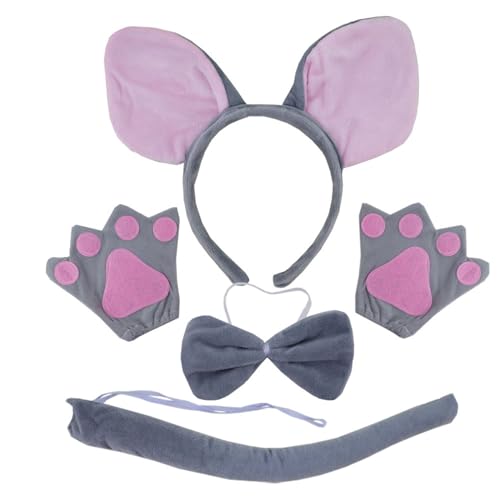 Lerpwige Schweinekostümzubehör Set Fuzzy Ohrhörer Stiftbänder Bowtie Rock Tutus Handschuh Heckzubehör Ferkel Kostüm Lerpwige Schweinekostümzubehör Set Fuzzy Ohrhörer Stiftbänder Bowtie Rock Tutus Handschuh Heckzubehör Ferkel Kostüm von Lerpwige