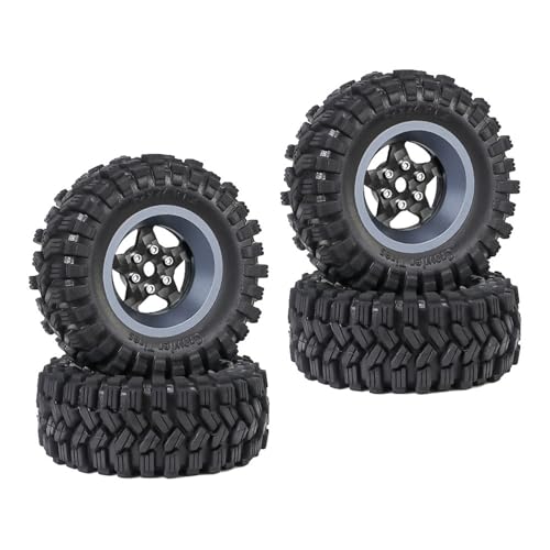Lerpwige Set Von 4 Fernbedienungs Steuerradreifen Für Crawler Automodell Gummi Radreifen Für Fernbedienungszubehör von Lerpwige