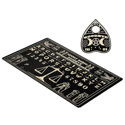 Lerpwige Spirits Board Pendulums Wüsten Der Gottesdosenbrett Holz Talking Board Mit Planchette Für Die Geburtstagsfeier Für Teenager Erwachsene von Lerpwige