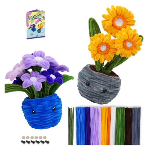Lerpwige Topfpflanzen Machen Kits Pipe Cleaners Kits Rohrreiniger Kunsthandwerk Für Wohnkern Thanksgiving Geschenke von Lerpwige