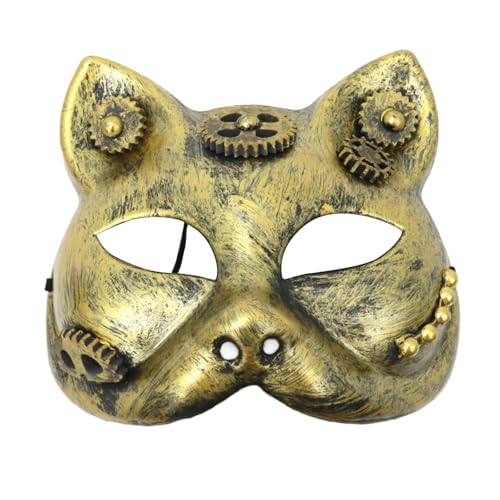 Lerpwige Unisex gezackte Maskerade Cosplay Sterevunk halbes Gesicht für Karneval, Halloween, Verkleidungen, Partygeschenke, Maskerade Lerpwige Unisex gezackte Maskerade Cosplay Sterevunk halbes Gesicht für Karneval, Halloween, Verkleidungen, Partygeschenke, Maskerade von Lerpwige