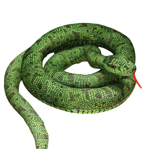 Lerpwige Weiches Wie Snake Plüschspielzeug 100 cm Für Unterrichtswerkzeuge Neuheit Überraschungsgeschenke Stoffed Snake Toy Für House Couch Decors von Lerpwige