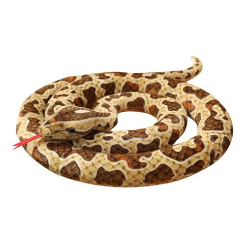 Lerpwige Weiches Wie Snake Plüschspielzeug 100 cm Für Unterrichtswerkzeuge Neuheit Überraschungsgeschenke Stoffed Snake Toy Für House Couch Decors von Lerpwige