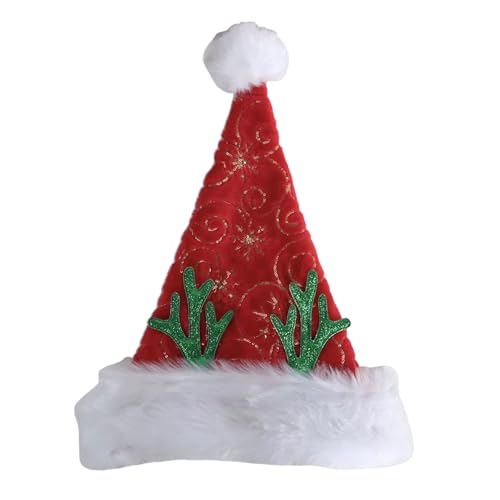 Lerpwige Weihnachten Weihnachtsmütze Mit Geweih Weißer Krempe Für Weihnachtsfestival Party Neujahr Kopfbedeckung Santa Kostüm Zubehör Geschenk Lerpwige Weihnachten Weihnachtsmütze Mit Geweih Weißer Krempe Für Weihnachtsfestival Party Neujahr Kopfbedeckung Santa Kostüm Zubehör Geschenk von Lerpwige