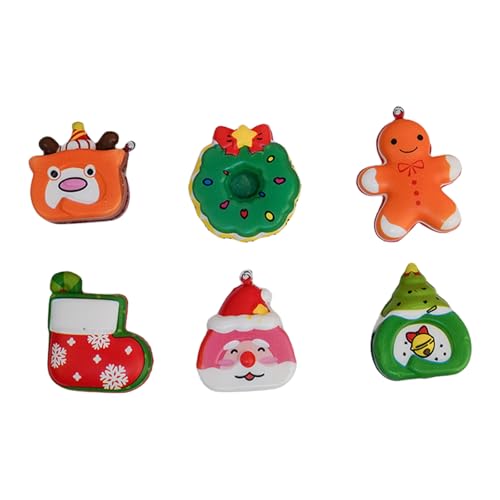 Neuheit Squeeze Toy Santa Streich Weihnacht Cartoon Kranz von Lerpwige