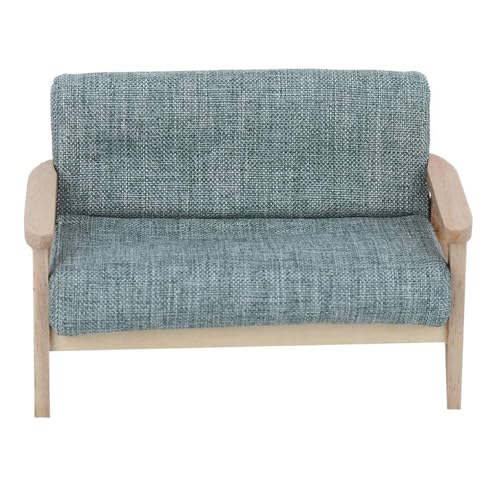 Schlafzimmer Liebesflocken Sofa Miniaturmöbelmodell Accessoires Rollenspiel Möbel Helle Couch Für Doll House von Lerpwige