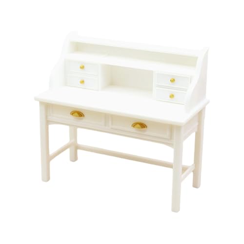 Tiny Desk Dollhouses Möbel 1/12 Skala Detaillierter Miniatur Langer Tisch Für Modellbegeisterte Und Sammler Sammler Schreibtisch Für Puppenhäuser von Lerpwige