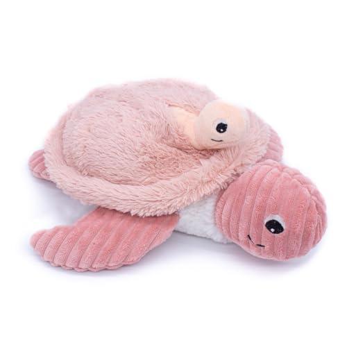 Les Déglingos 73501 Sauvenou la Tortue plüsch, Rosa, 26,4x10x29,5 von Les Déglingos®